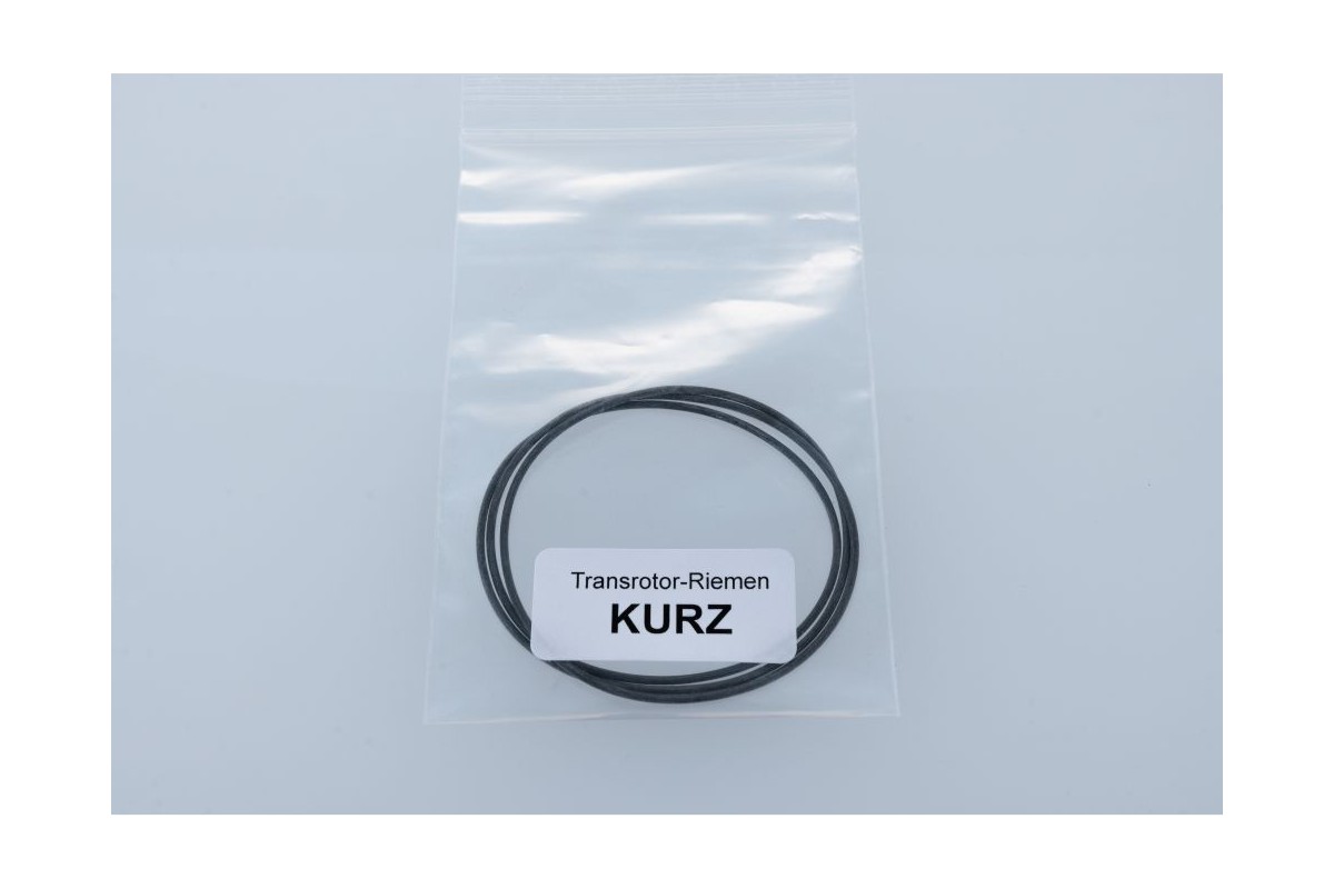 Courroie Transrotor dans son sachet marqué KURZ