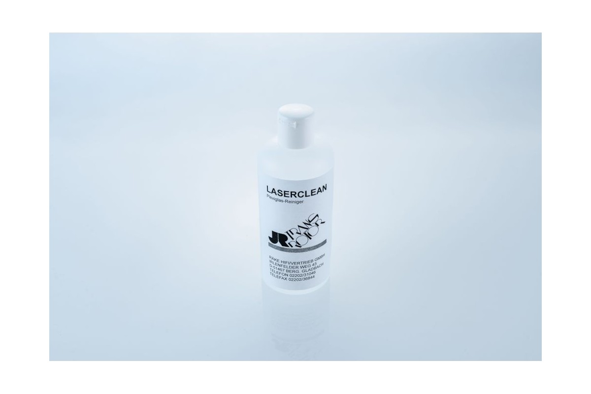 Flacone Transrotor Laserclean, etichetta Plexiglas-Reiniger