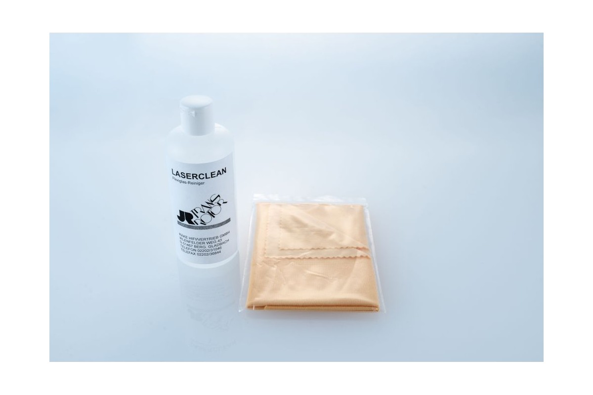 Kit di pulizia Transrotor, flacone Laserclean e panno