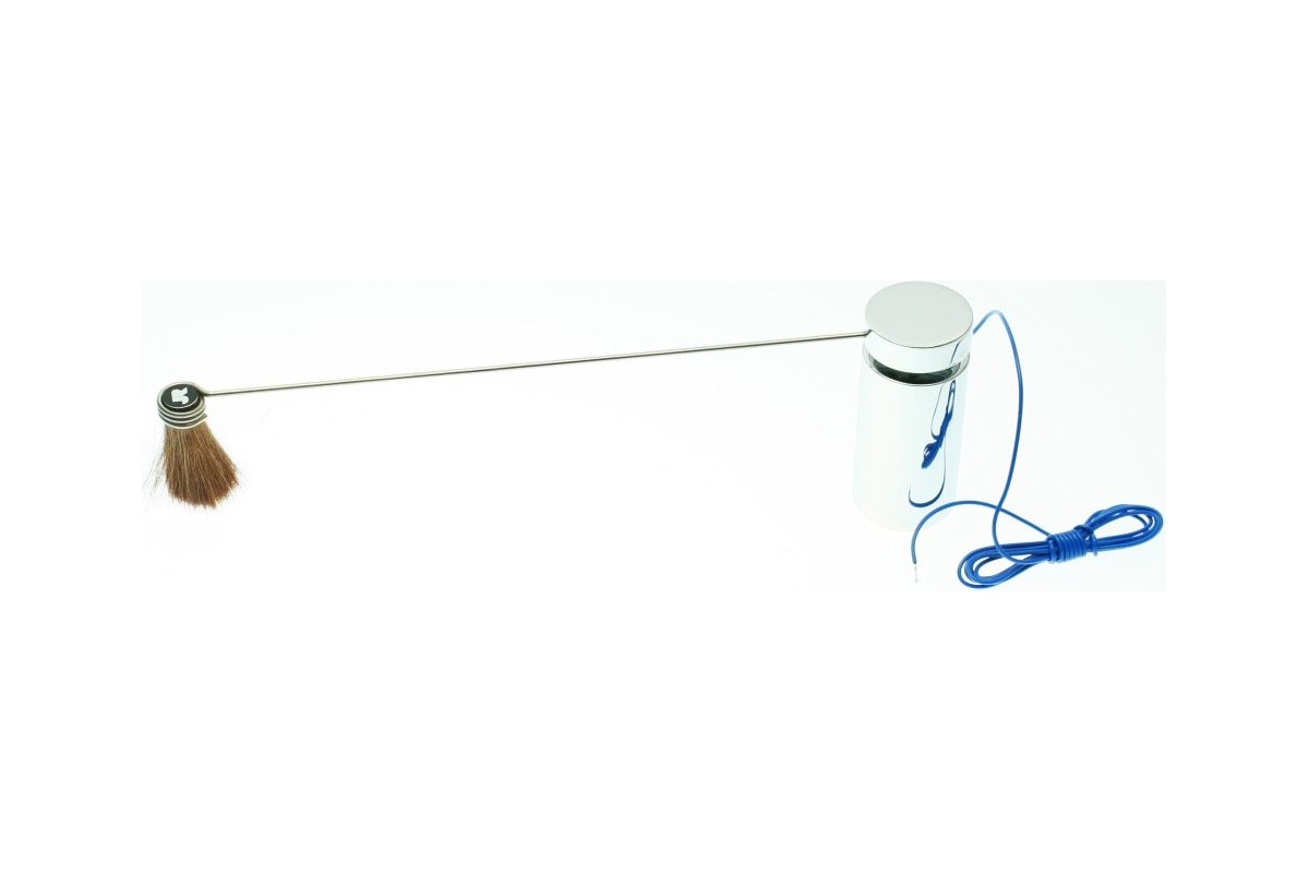 Brosse antistatique Transrotor à corps chromé