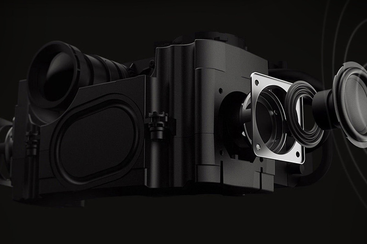 Exploded view of the XGIMI HORIZON Harman Kardon speakers