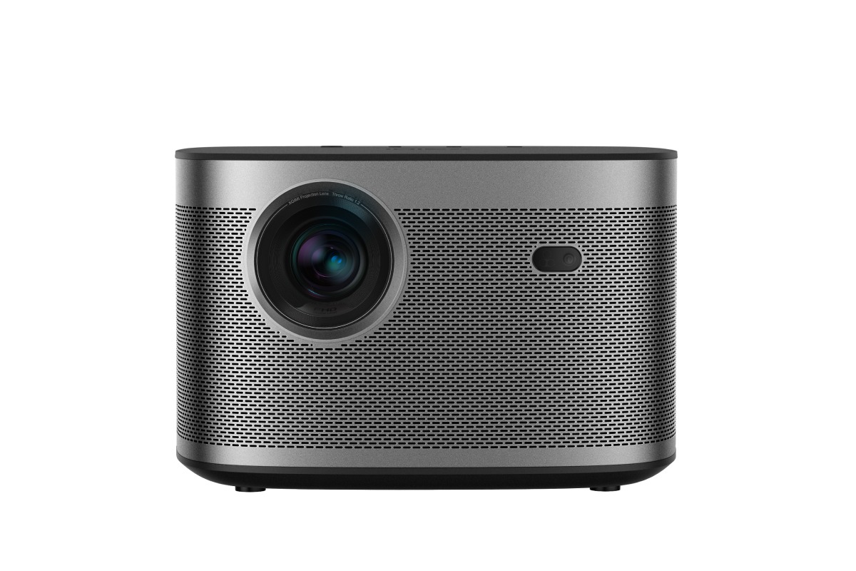 XGIMI HORIZON seen from the front, lens and speaker grille