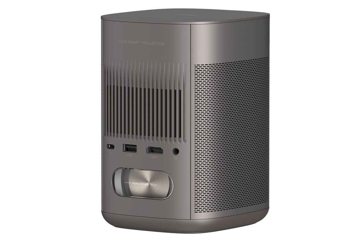 Rear connectivity of the XGIMI MoGo 2 Pro: USB-C, USB-A and HDMI