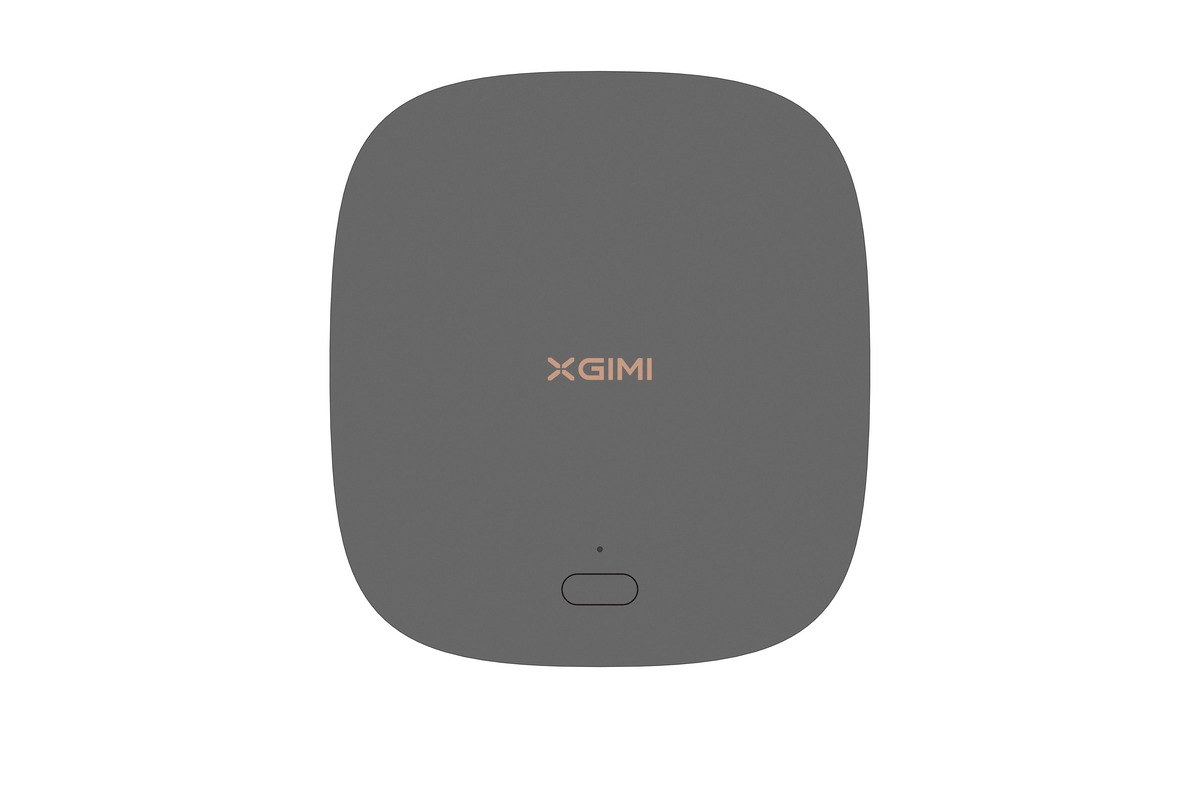 XGIMI MoGo 2 Pro rear view, vents and tilting base
