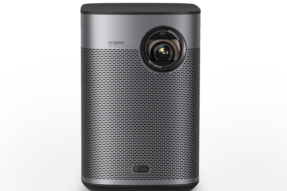 XGIMI Halo+ front view, lens and speaker grille