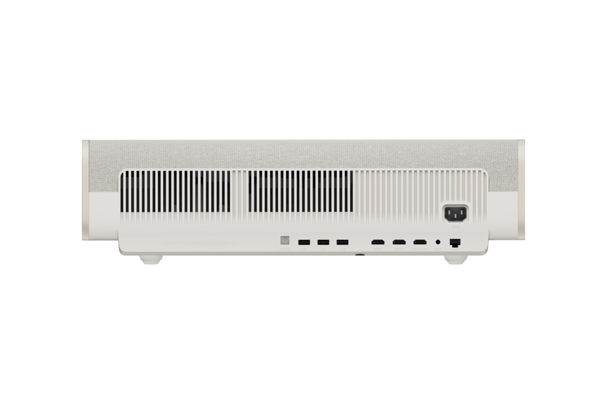 Connectique arrière du XGIMI AURA 2 : HDMI, USB, réseau et optique