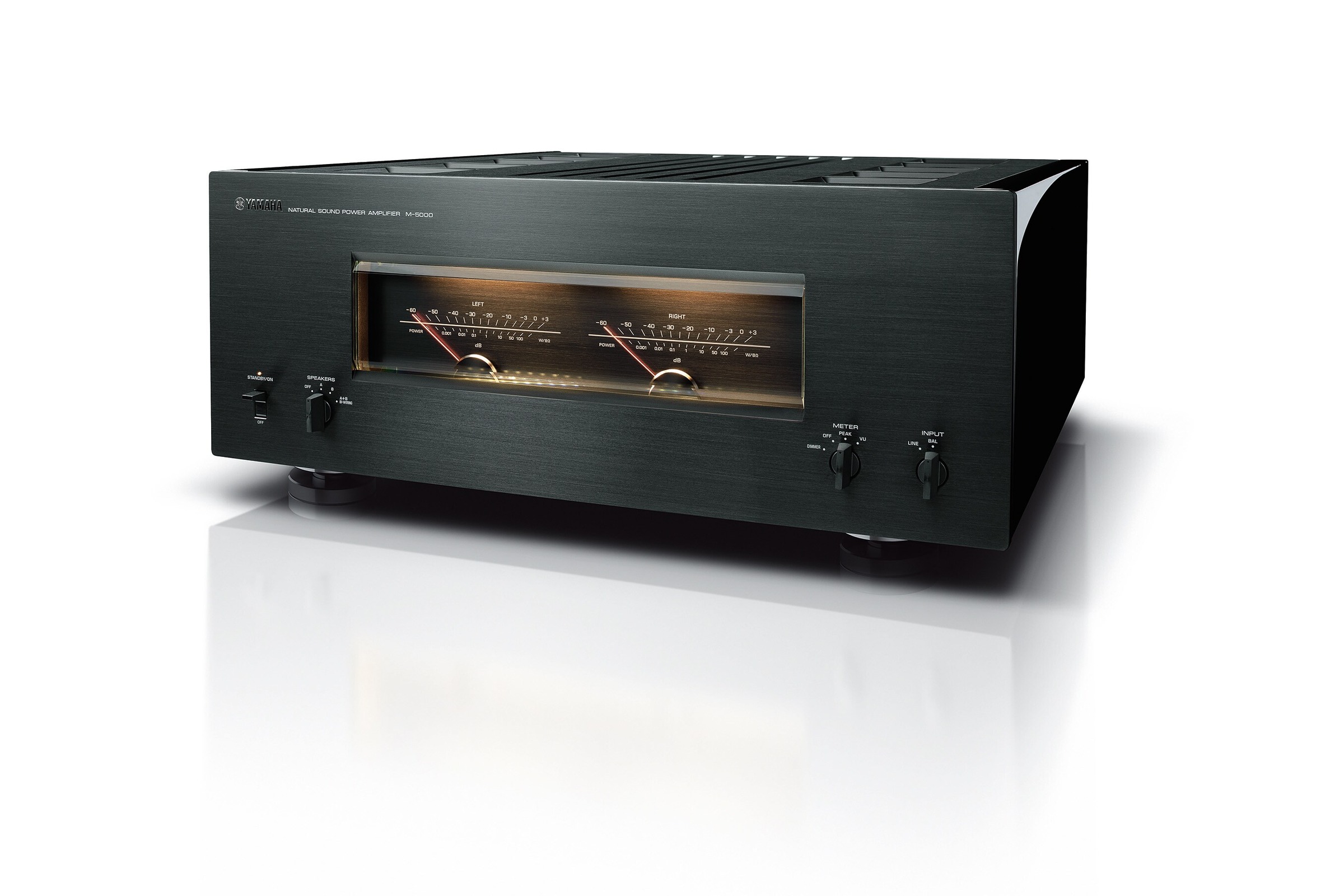 The same unit in black, top plate and front panel visible