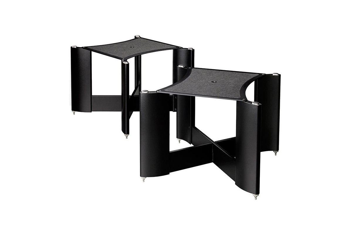 The two stands on their own, felted top plate and shaped uprights